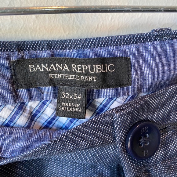 Banana Republic Kentfield Pants Blue 32x34 - Picture 2 of 8